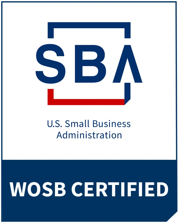 SBA Women-Owned Small Business certified badge